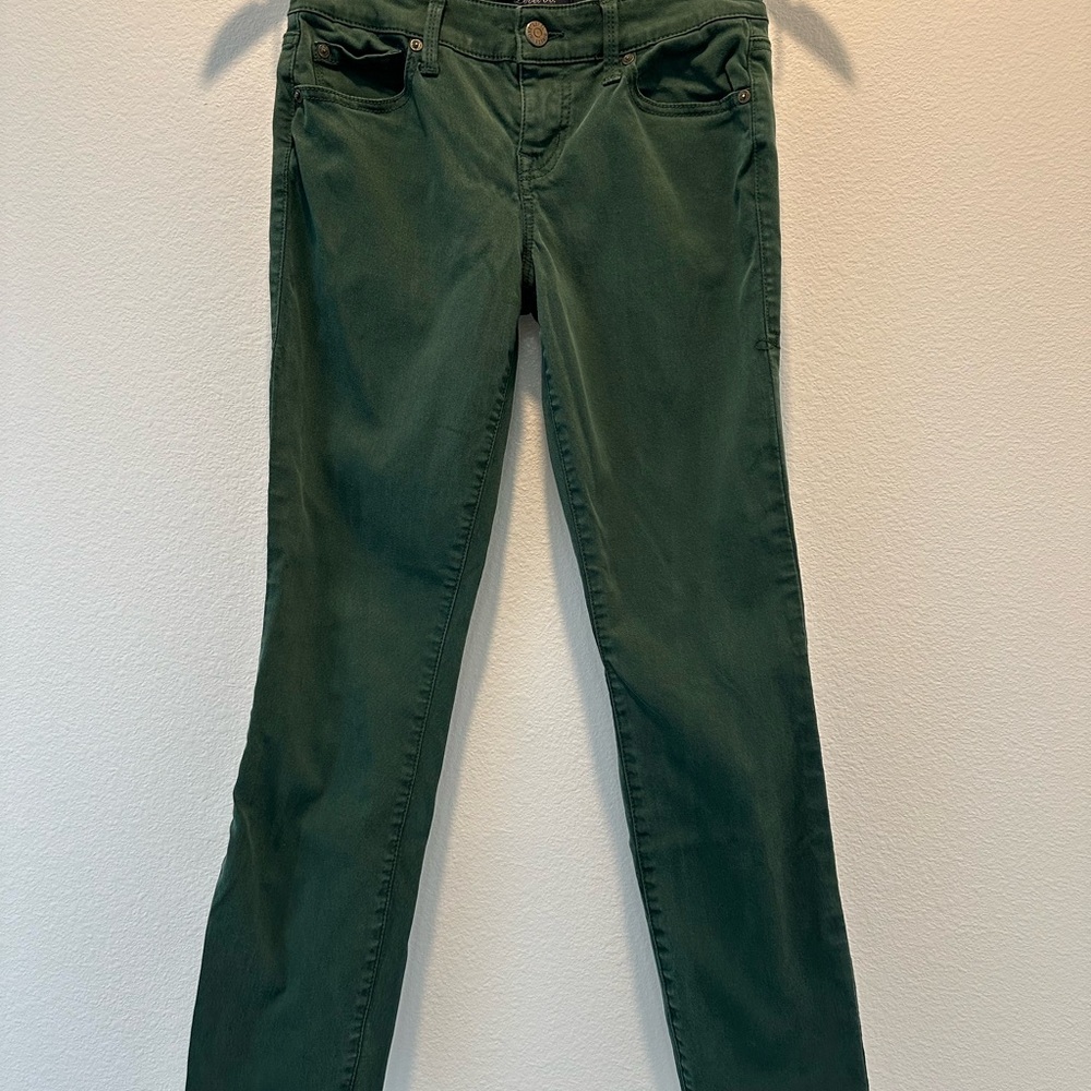 Level 99 - Lily Skinny Straight Jeans - Dark Green - 25P